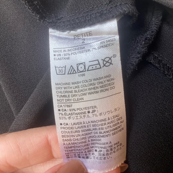 ❌SOLD❌ BANANA REPUBLIC 2P BLACK BABYDOLL DRESS - Picture 4 of 5